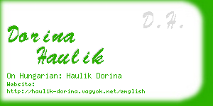 dorina haulik business card